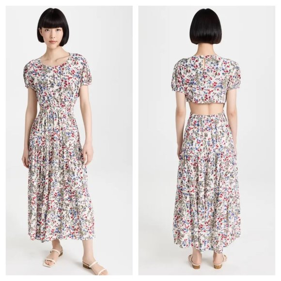 Sokie Collective Dresses & Skirts - Sokie Collective NWT Peek-a-Boo Dress in White Floral size XL